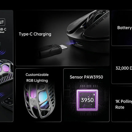 GravaStar Mercury X Wireless Gaming Mouse