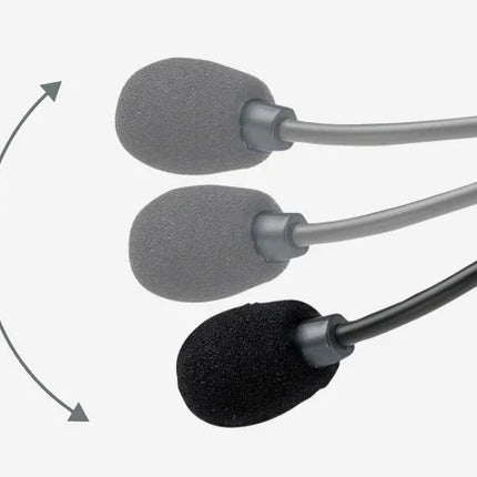 Logitech Stereo Headset H111, Bi-directional Microphones Type, Adjustable Headband, 3.5mm Audio Jack - Black