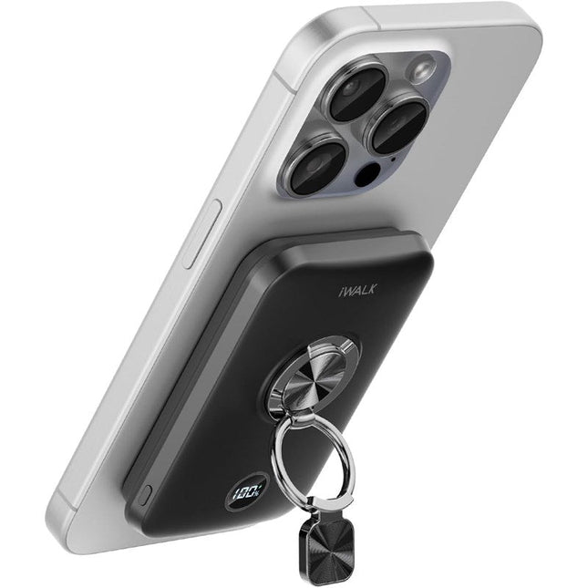 iWalk PD 20W Magnetic Portable Charger with Ring 10000 mAh Wireless Slim Stand Power Bank