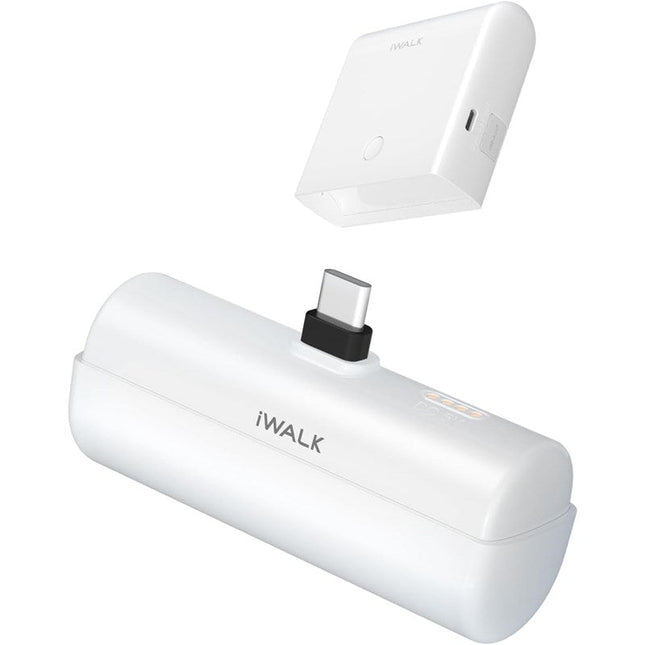iWalk Small Portable Charger 13500mAh, USB-C Power Bank with Charging Case Type-C