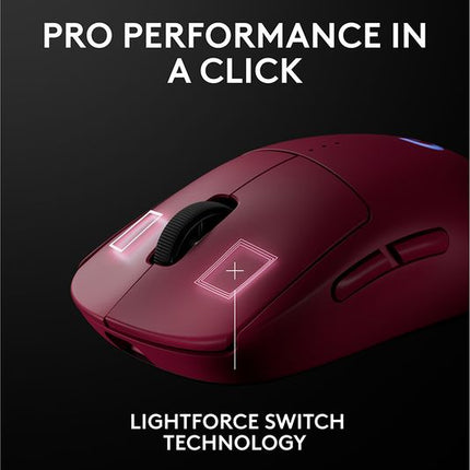 Logitech PRO 2 Lightspeed Wireless Mouse - Pink