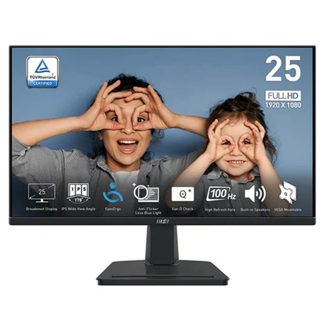 MSI PRO MP 251 100 Hz, 1 ms, IPS, 1920 x 1080 FHD Monitor