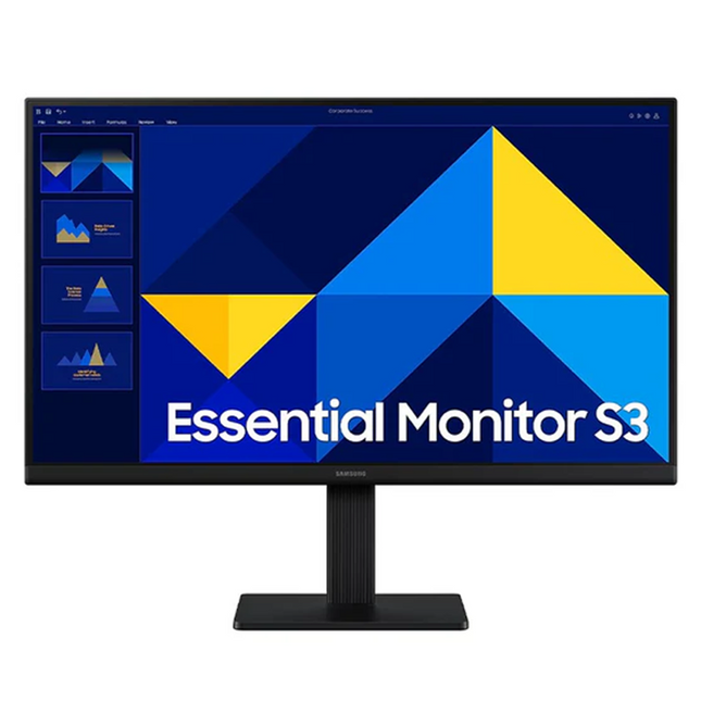 Samsung Essential Monitor S3 Office Monitor, 24’’ FHD (1,920 x 1,080), 100 Hz, IPS - Black