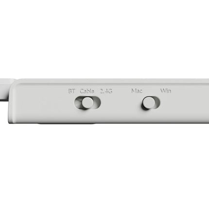 Keychron B6 Pro Full-Size Ultra-Slim Wireless ZMK Custom Keyboard for Windows & Mac, English/Arabic - Ivory White